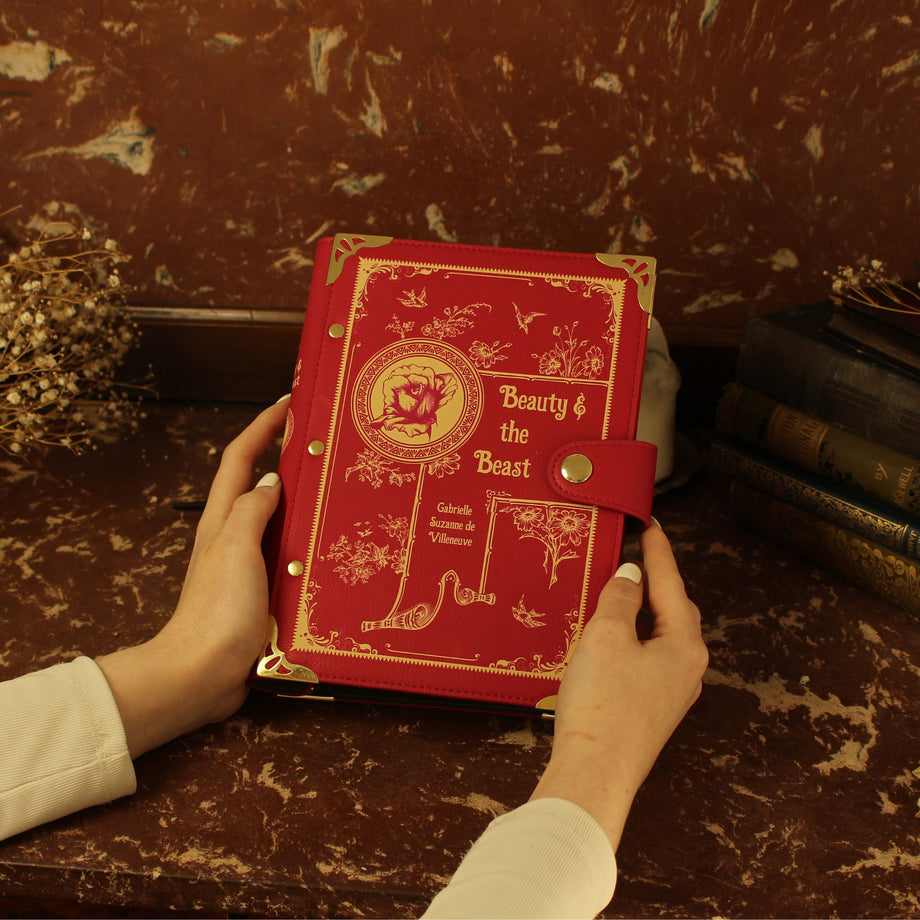 Beauty and the Beast Vegan Leather Ring Binder Notebook - Well