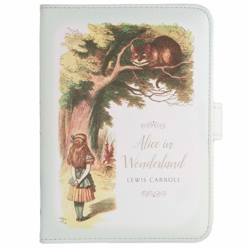 Alice in Wonderland Kindle Case, by Lewis Carroll: Sir John Tenniel’s Illustrations by Well Read Co. - Front View, Case Closed