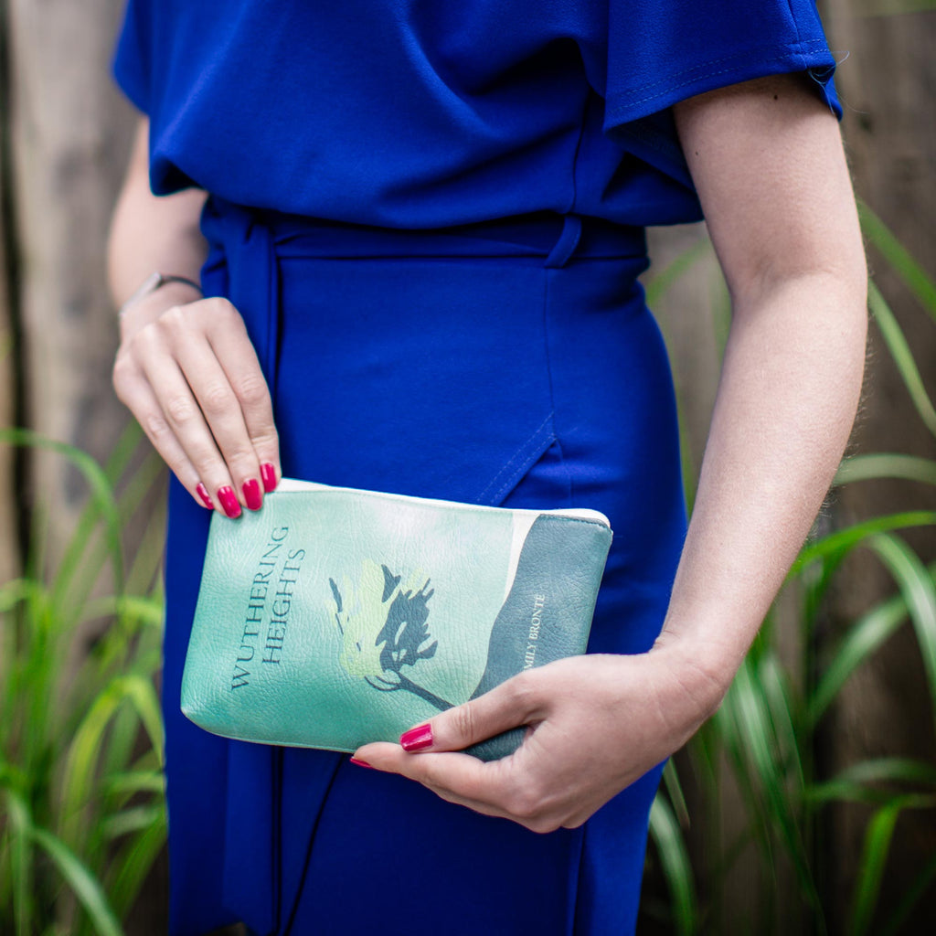 Wuthering Heights Green Pouch Purse by Emily Brontë featuring Lonesome Tree design, by Well Read Co. - Pouch in the Woods