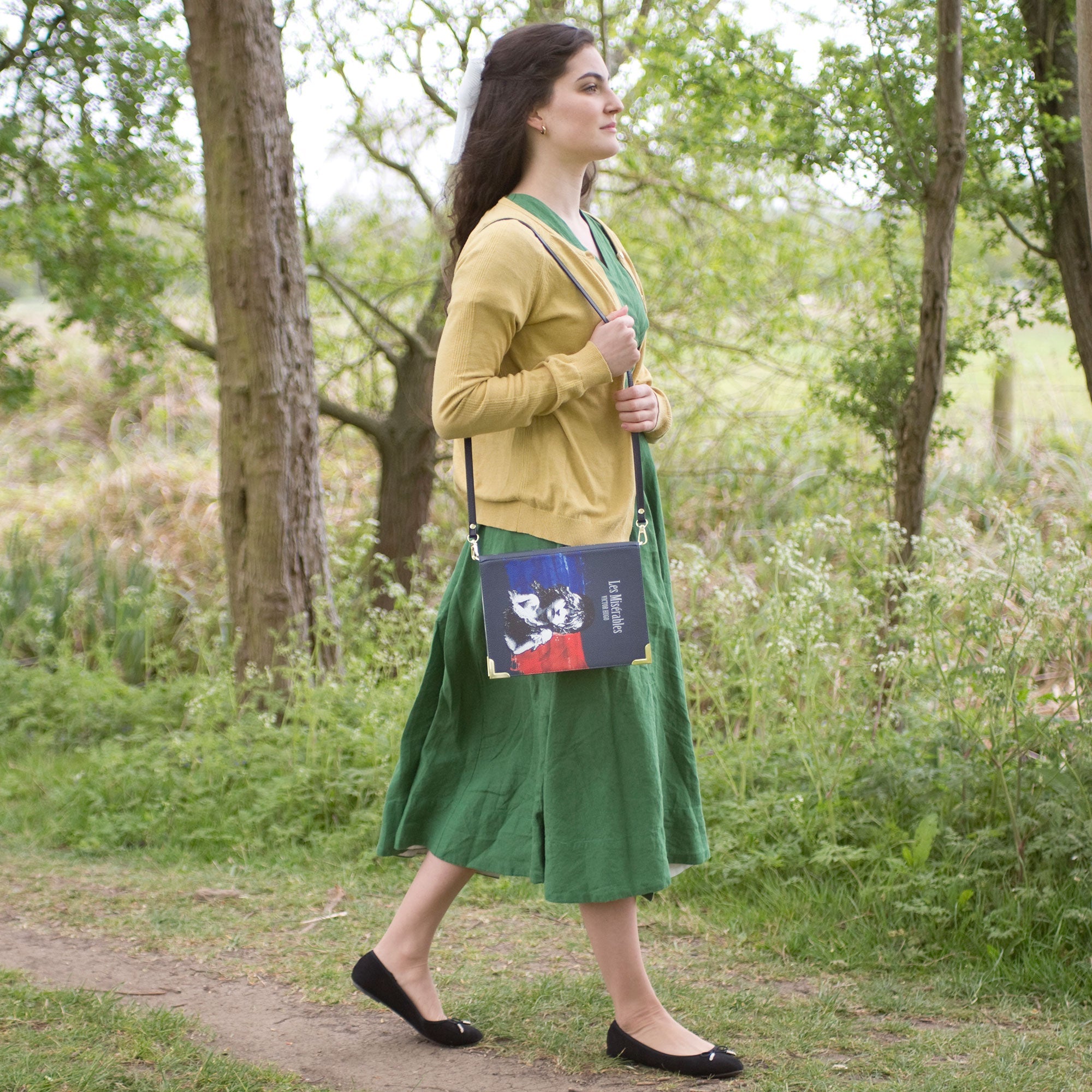 Les Miserables Book Handbag Crossbody Clutch, Large Les Miserables Book Handbag Crossbody Clutch, Large