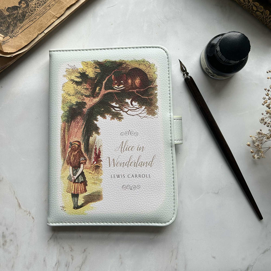 Alice in Wonderland Kindle Case, Padded Ereader Sleeve, Travel