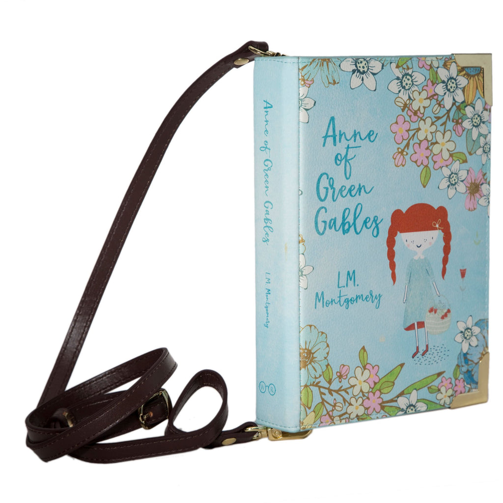 Anne of Green Gables Blue Handbag by Lucy Maud Montgomery featuring Anne design, by Well Read Co. - Side