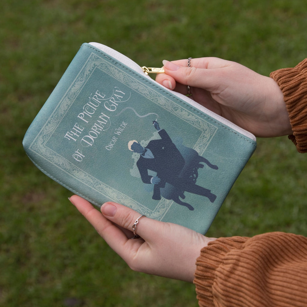 The Picture of Dorian Gray Green Pouch Purse by Oscar Wilde featuring Gentleman design, by Well Read Co. - hands