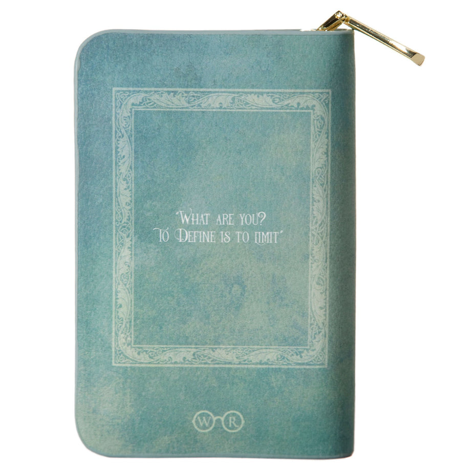 Pastel green leather book wallet