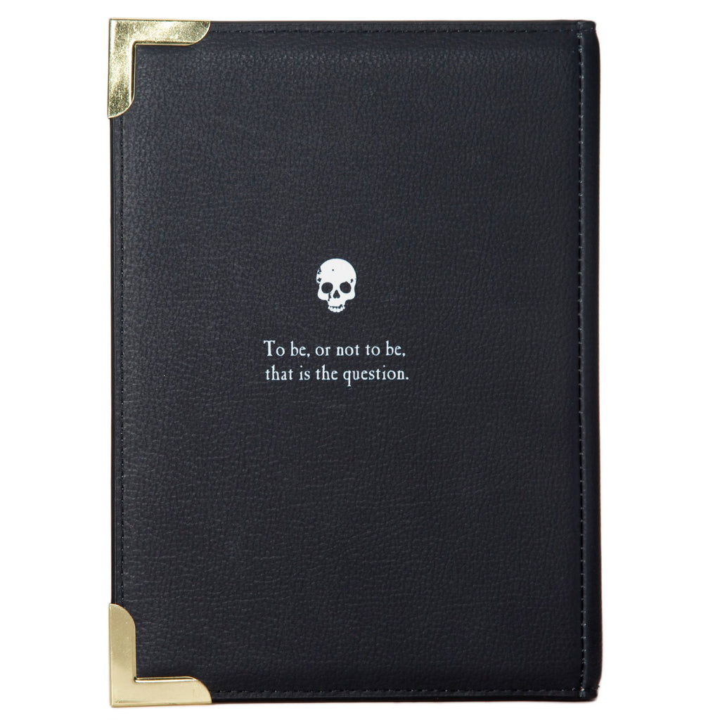 Hamlet Black Handbag by William Shakespeare featuring Playing Card design, by Well Read Co. - Back